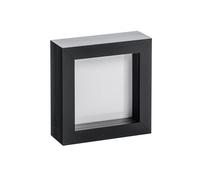 Nicola Spring Cadre photo 3D Shadow Box - 10 x 10 cm - Lot de 1 - Cadre photo 3D noir, petite vitrine carrée, mariage, remise de diplôme