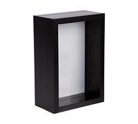 Nicola Spring Cadre Photo 3D Shadow Box - 10 x 15 cm - Lot de 1 - Cadre Photo 3D Noir, boîte Profonde, Petite vitrine de Portrait, Mariage, Remise de diplôme
