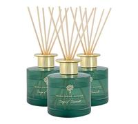 Nicola Spring Diffuseurs de roseaux - Parfums de Parfum de Salle de Bain à Domicile de Luxe - 6 Reeds - 200ml - Sage et Seasalt - Pack de 3