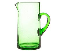 Nicola Spring Jebel Jug en Verre recy uisine de jus d'eau Marocaine Service Pichet - 1 Litre - Vert