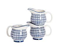 Nicola Spring Poux à Lait imprimés à la Main - 300 ML - Navy - Pack de 3