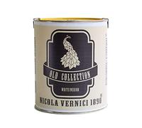 NICOLA VERNICI Peinture à l'eau lavable, gamme Old Collection, Écologique et Respirante, Haute Opacité, Fabriquée en Italie, à base d'eau, couleur blanc - Taille 1 lt