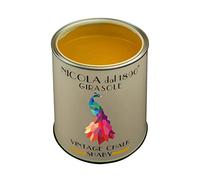 NICOLA VERNICI Peinture Vintage Chalk Shabby à base d'eau, pour l'intérieur et l'extérieur, aspect mat, fabriquée en Italie, Couleur Girasole - Taille 2,5 lt
