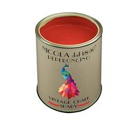 NICOLA VERNICI Peinture Vintage Chalk Shabby à base d'eau, pour l'intérieur et l'extérieur, aspect mat, fabriquée en Italie, Couleur Peperoncino - Taille 1 lt