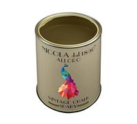 NICOLA VERNICI Peinture Vintage Chalk Shabby à base d'eau, pour l'intérieur et l'extérieur, aspect mat, fabriquée en Italie, Couleur vert laurier - Taille 2,5 lt