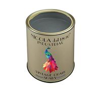 NICOLA VERNICI Peinture Vintage Chalk Shabby à base d'eau, pour l'intérieur et l'extérieur, aspect mat, fabriquée en Italie, Couleur Industrial - Taille 1 lt