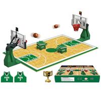 Nicolababe Jouets de Blocs - Terrain de Basketball Plaque de Base et 2 Panier de Basketball Blocs pour Matchs de Basketball - Compatible avec Les Grandes Marques (Jouets de Basketball/Vert)