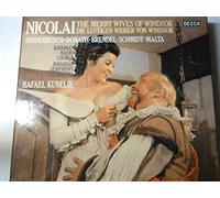NICOLAI, Otto: The Merry Wives of Windsor -- Decca ()-Ridderbusch, Donath, Brendel, Bavarian Symph. Orch., R. Kubelik-VINYL-DEC D86D3-DECCA - Inghilterra-NICOLAI Carl Otto (Germania)-KUBELIK Rafael (pianoforte - dir)