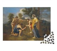 Nicolas Poussin Puzzles 1000 Pièce Classique, Puzzle en Bois Art, Casse-tête Peinture, pour Adultes Et Adolescent, Puzzle Impossible Tableaux célèbres du Monde 1000 Pcs