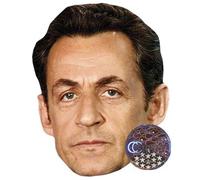 Nicolas Sarkozy Big Head. Masque Plus Grand Que Nature.