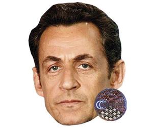 Nicolas Sarkozy Big Head. Masque Plus Grand Que Nature.