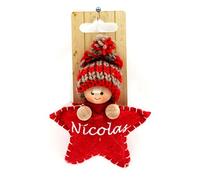 Nicolas - Suspension de Noël en forme d'étoile