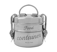 Nicolas Vahé Boîte à lunch Nicolas Vahé. 2 pièces Silver finish. Ø10 cm