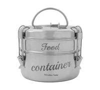 Nicolas Vahé Boîte à lunch Nicolas Vahé. 2 pièces Silver finish. Ø18 cm