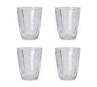 Nicolas Vahé Verre Groove 20 cl Lot de 4 Transparent