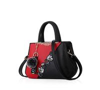 NICOLE & DORIS 2025 Nouveau Sac à Main Femme Sac Cabas de Mode Sac D'épaule Sac Fourre-Tout Sac à bandoulière Sac Travail Rouge 2