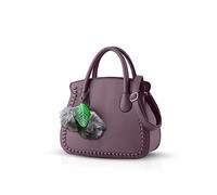 Nicole&Doris Dames/Femmes/Sac à Main des Femmes Sac Simple et généreux Sacs portés épaule Senior Sacs à Pompons Sac à bandoulière Durable (Dark Red)