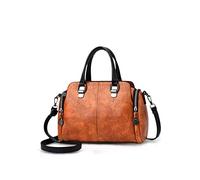 NICOLE&DORIS Dames Mode Sacs à poignée supérieure Rétro Sacs à main Sac à bandoulière Sac à bandoulière Sac fourre-tout pour femme Jaune