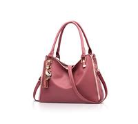 NICOLE&DORIS Dames Sac d'épaule Sacs à Main Hobos et Sacs à bandoulière pour Femmes de Mode Grand Sac à Main Rose
