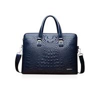 NICOLE & DORIS Femme Cabas 2 pièces Porte-Documents Homme Sacs à Main en PU Cuir Sac Porté Epaule Mode Portefeuille Sac d'ordinateur Sac à Bandoulière Bleu