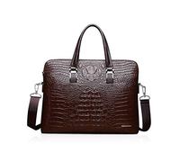 NICOLE & DORIS Femme Cabas 2 pièces Porte-Documents Homme Sacs à Main en PU Cuir Sac Porté Epaule Mode Portefeuille Sac d'ordinateur Sac à Bandoulière Marron