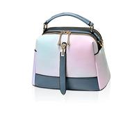NICOLE & DORIS Femme Sac à Main Petit Sac Bandouliere PU Cuir Sac Epaule Multicolore Sac D'épaule Crossbody Fille Messager Bag Sac Besace Sac Telephone Portable Multipoches Bleu