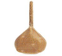 NICOLE & DORIS Femme Sac de soirée Pochette Sac à Main Luxe Petit Sac de Mariage Sac en Strass Or