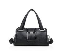NICOLE & DORIS Femmes Sacs à Main bandoulière Sac d'épaule pour Dames Sacs Femmes de Mode Retro Sac à Main en Cuir PU Noir