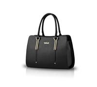 NICOLE & DORIS Femmes Sacs à Main Sac d'épaule Sacs à Main portés Main en Cuir PU Sac Messenger Grande Capacité Sac bandoulière Sac Fourre-Tout Noir