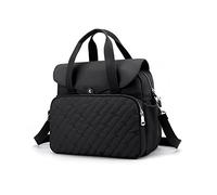 NICOLE & DORIS Grand Sac à Bandoulière Femme Sac Fourre Tout Mode Sac Epaule Sac à Dos Décontracté Sac de Voyage Multifonctionnel Sac à Main Nylon Sac Cabas Noir