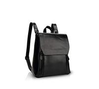 NICOLE&DORIS Mode Femme Sac à Dos Sacs Portés Dos College Fille Cartable Scolaire Sac d école Durable Doux PU Noir