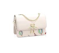 NICOLE & DORIS Petit Sac à Bandoulière Femme,Nouveau modèle Mignon Sac à Croisée en Cuir PU,Tendance Pochette de Soiree avec Réglables Bandoulière Blanc