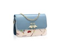 NICOLE & DORIS Petit Sac à Bandoulière Femme,Nouveau modèle Mignon Sac à Croisée en Cuir PU,Tendance Pochette de Soiree avec Réglables Bandoulière Bleu