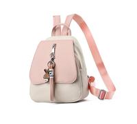 NICOLE & DORIS Petit Sac à Dos Femme Sac a Dos de Mode Mini Sacs Portés Dos PU Cuir Sac à Dos Mignon Fille Daypacks Sac à Dos Antivol avec Rabat Rosé