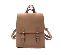 NICOLE & DORIS Petit Sac à Dos pour Femme Sacs à Main Portés Dos PU Cuir Mini Sac a Dos Fille Scolaire Sac à Dos Chic Loisir Daypacks pour la Ville Kaki