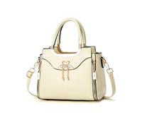 NICOLE & DORIS Petit Sac à Main Chic Femme Sac Bandoulière Tendance Sacs a Main Portés Epaule Elegant Sac D'épaule PU Cuir Sac Pochette Sac Soirée Beige