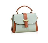 NICOLE & DORIS Petit Sac à Main Femme Bandoulière Crossbody à Rabat D'épaule en PU Cuir Messenger Fille Portés Épaule Multicolores Vert