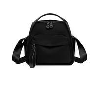 NICOLE & DORIS Petit Sac a Main Femme Sac à Bandoulière Léger Sac Epaule Nylon Imperméable Sac Cartable Sac Besace pour Voyage Shopping Travail Noir