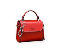 NICOLE & DORIS Petit Sac a Main Femme Sacs à Bandoulière Crossbody Mini Sacs Portés Epaule PU Cuir Sacs pour Téléphone Fille Sac Besace Vin Rouge