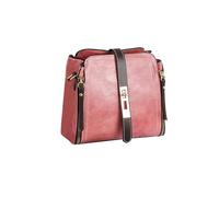 NICOLE & DORIS Petit Sac Bandoulière Femme Sac Seau Mini Sacs à Main Portés Main en PU Cuir Sacs Besace Soiree pour les Voyages, Shopping, Travail Rosé