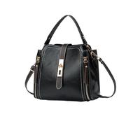 NICOLE & DORIS Petit Sac Bandoulière Femme Sac Seau Mini Sacs à Main Portés Main en PU Cuir Sacs Besace Soiree pour les Voyages, Shopping, Travail Noir
