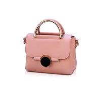 Nicole & Doris Petit Sac Bandoulière Femme Trapèze Sac à Main Porté Epaule Cuir PU - Pochette Soirée Mode Travail Shopping Elégant Tendance Chic Rose