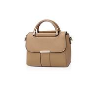 NICOLE & DORIS Petit Sac Bandoulière Rectangulaire Sac Porté Epaule Femme Sacoche Simple Sac D'épaule en Simili Cuir Mode Sac à Main pour Travail études Shopping Kaki