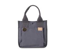 NICOLE & DORIS Petit Sac Fourre-Tout pour Femme Sac à Main pour Femme Petites Poches Multiples Sac en Toile Femme Pour l'école, les Voyages, le Travail, un Usage Quotidie Gris foncé