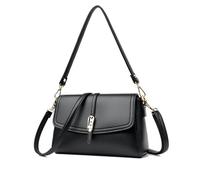 NICOLE & DORIS Petit Sac Portés épaule Femme Sac à Croisée Mode Cuir PU Sacs à Main à Bandoulière Tendance Elégant Classique Chic pour Bureau,Shopping,Noël et Fêtes Noir