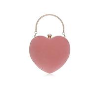 NICOLE&DORIS Pochette Soirée Sac soirée pour Femmes Sac de Banquet Chaînes d'Epaule Sac bandoulière pour Mariage Rose Clair