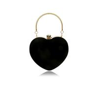 NICOLE&DORIS Pochette Soirée Sac soirée pour Femmes Sac de Banquet Chaînes d'Epaule Sac bandoulière pour Mariage Noir