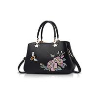 NICOLE&DORIS Rétro Sacs à main à poignée supérieure Dames Sac bandoulière Femmes Mode Sac d'épaule Bourse Abeille noire