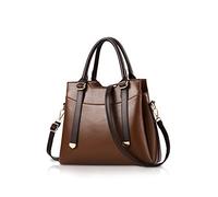 NICOLE&DORIS Sac à bandoulière Dames Sacs à main pour femme Poignée supérieure Rétro Fourre-tout Bourse Sac bandoulière Mode Sac café