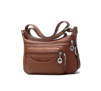 NICOLE & DORIS Sac à Bandoulière Imperméable Sac a Main Femmes Multi-poches Sacs de Messager pour Quotidienne,au Travail,aux Voyages Beige